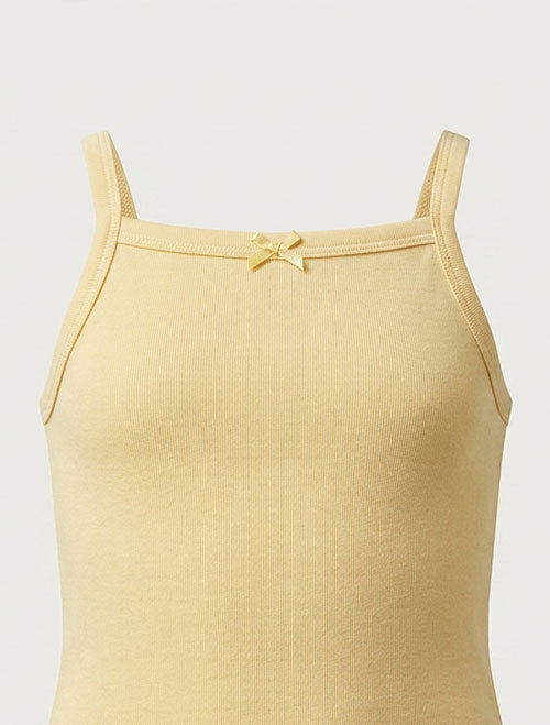 Butter yellow sleeveless onesie