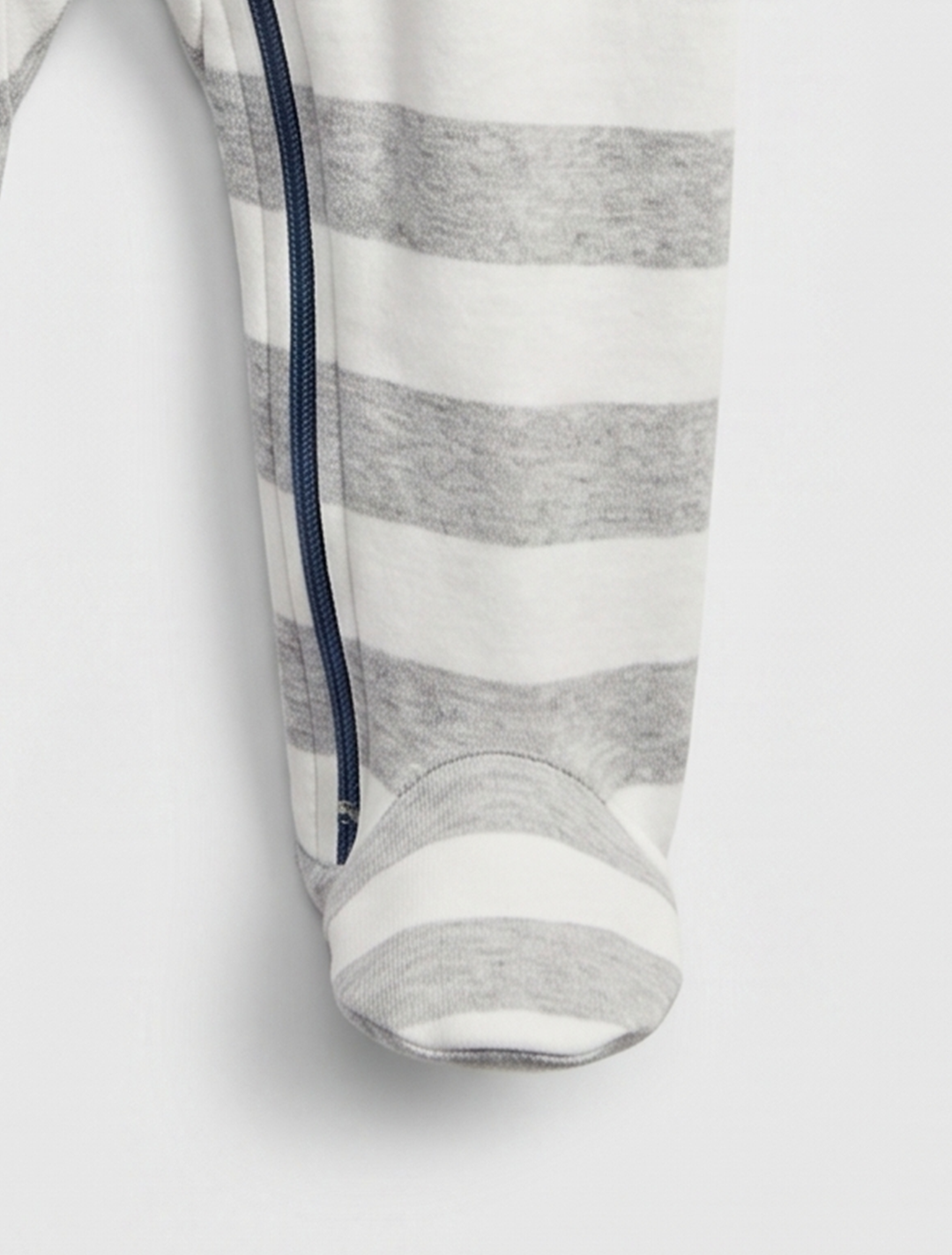 STRIPED ZIPPER SLEEPSUIT