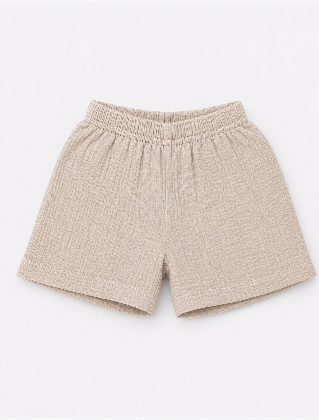 Muslin Shirt & Shorts Co-ord Set – Oatmeal Beige