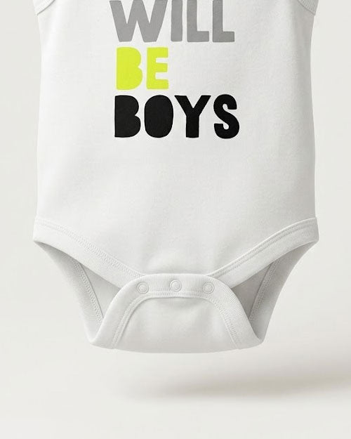Boys printed onesie