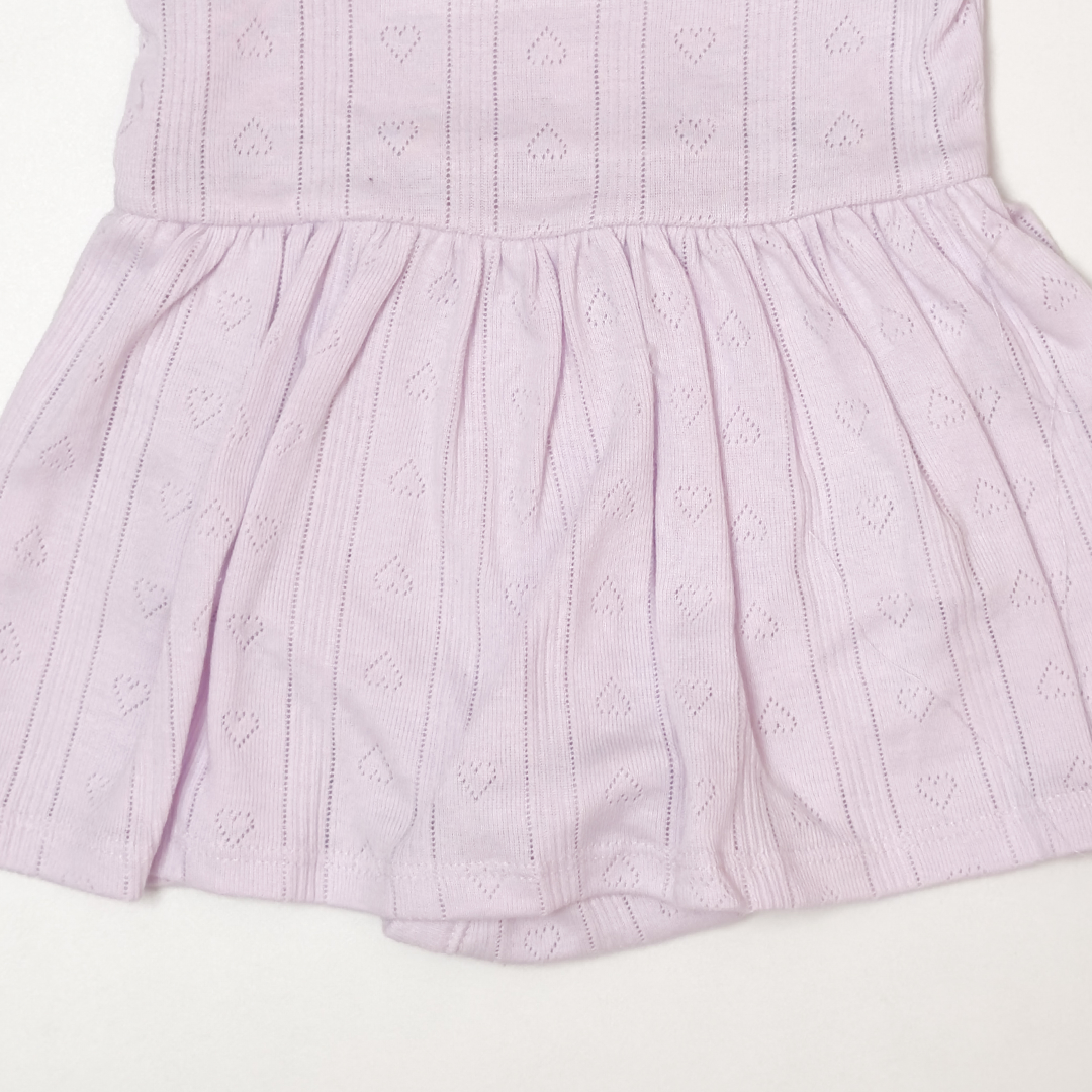 LAVENDER POINTELLE SUNSUIT
