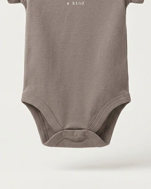 Dark grey printed onesie