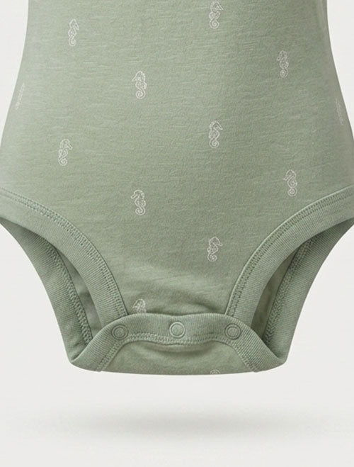 Sage green girls onesie
