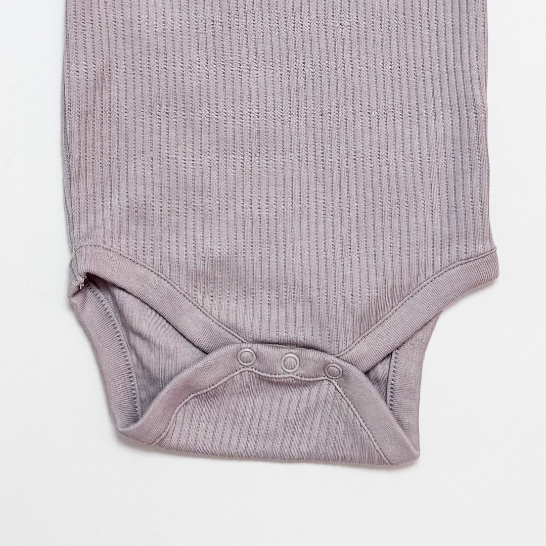 LAVENDER RIBBED ONESIE