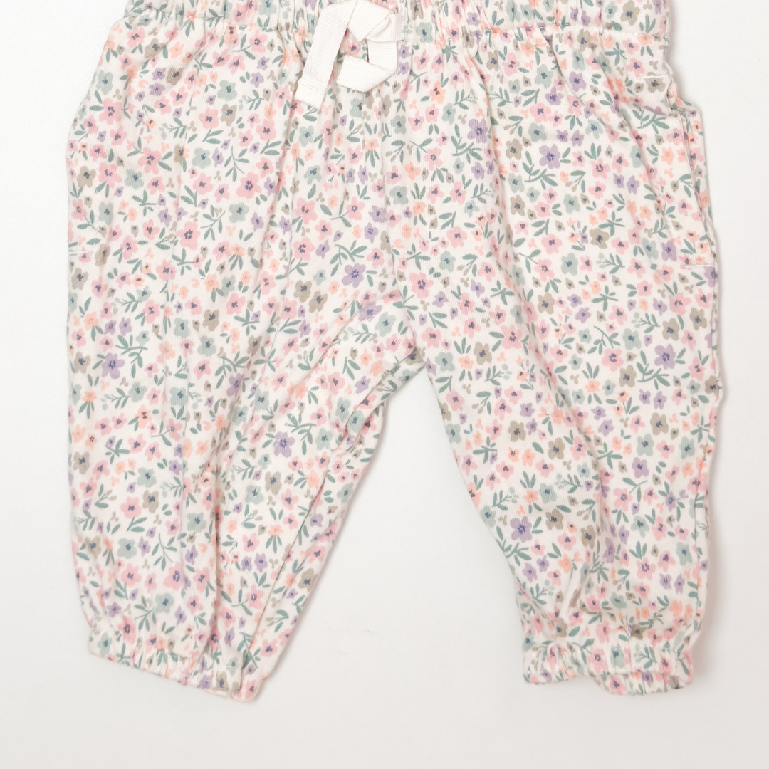 PINK FLORAL FULL ROMPER