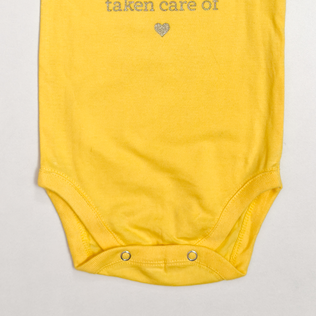 YELLOW GLITTER ONESIE