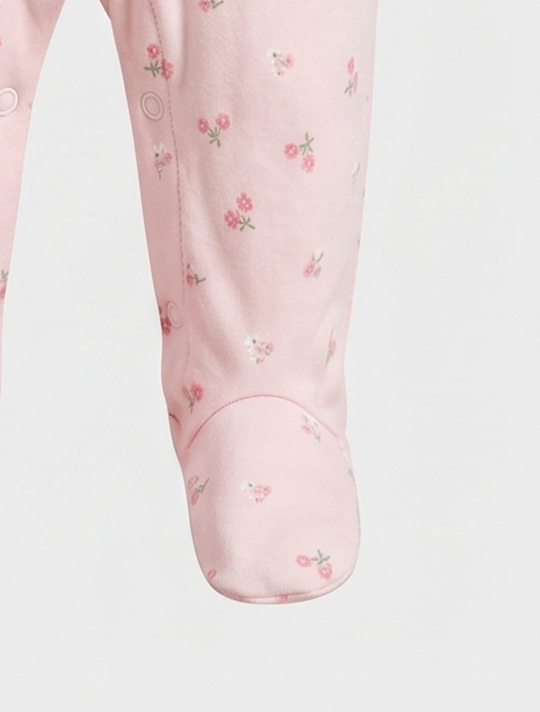 Pink floral printed sleepsuit