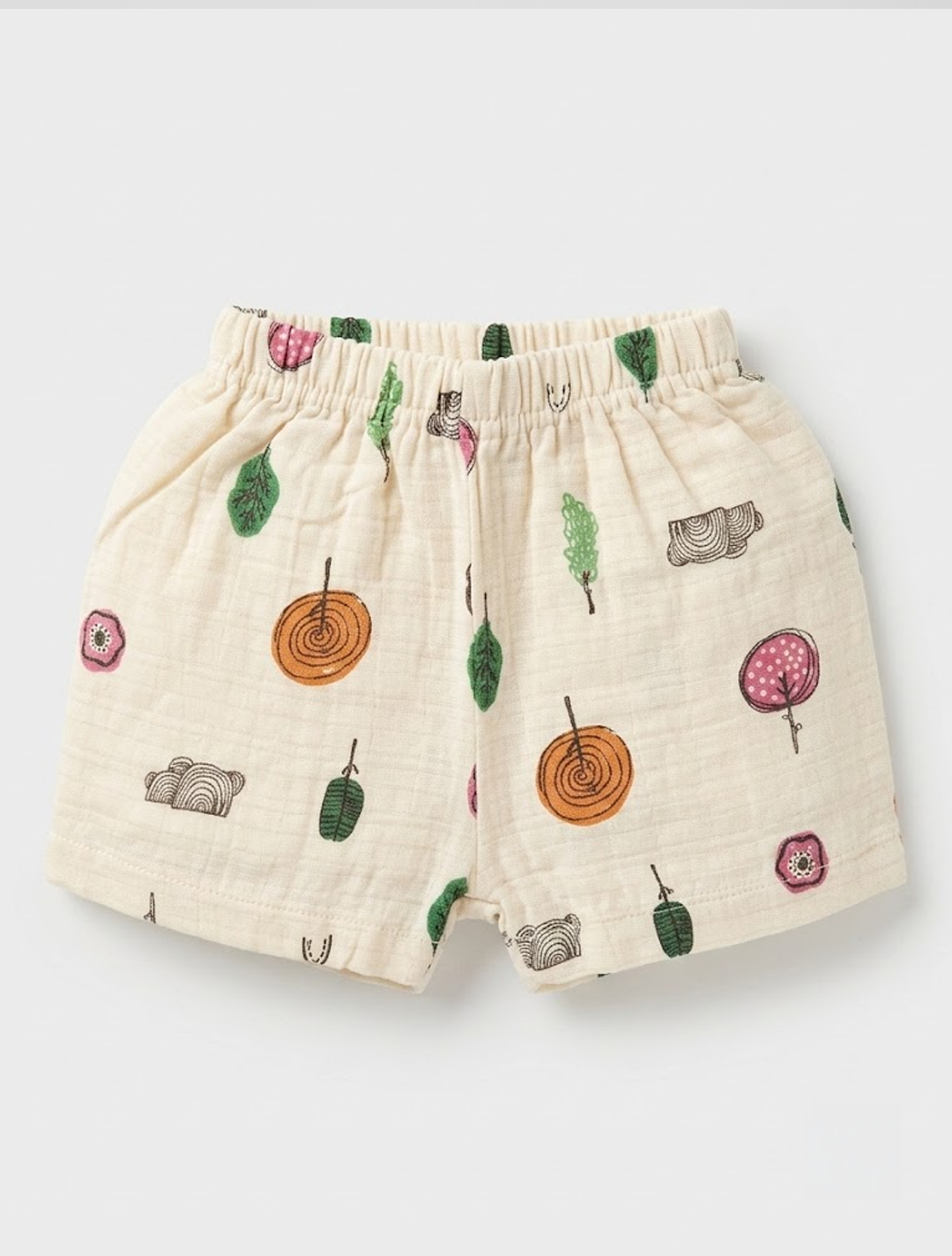Printed Muslin Shirt & Shorts Co-ord Set – Woodland