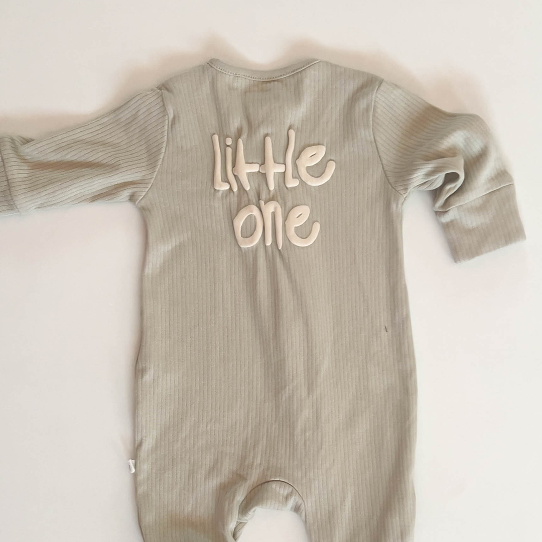 SAGE GREEN RIBBED ROMPER