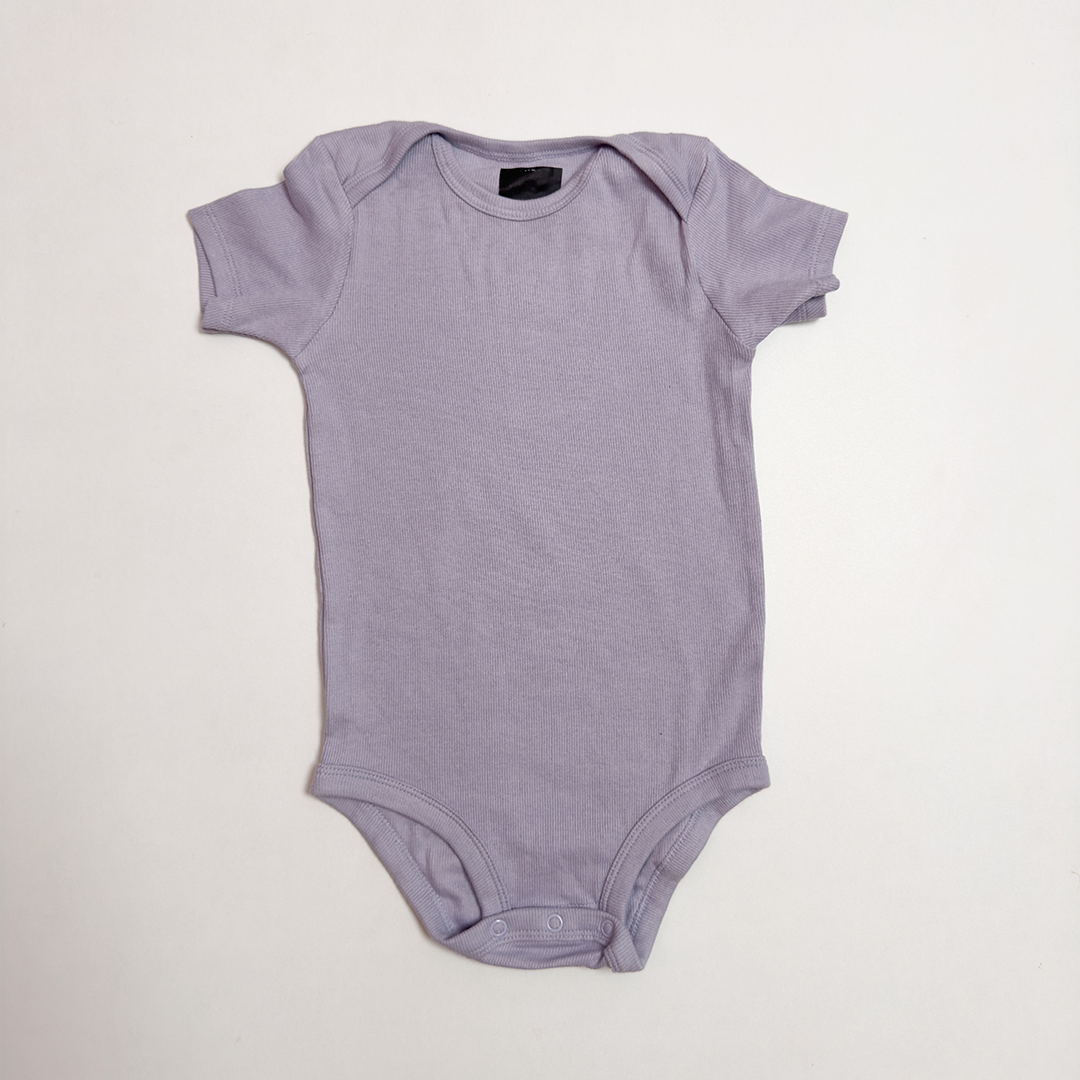 LAVENDER RIBBED ONESIE