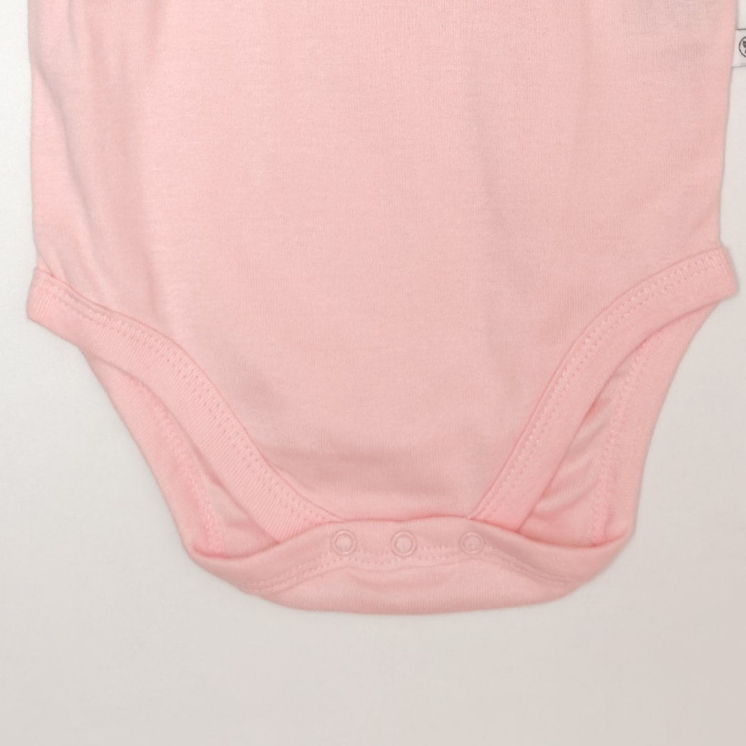 PEACH RUFFLED ONESIE