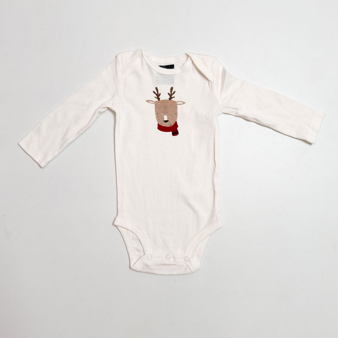 OFF WHITE PRINTED ONESIE