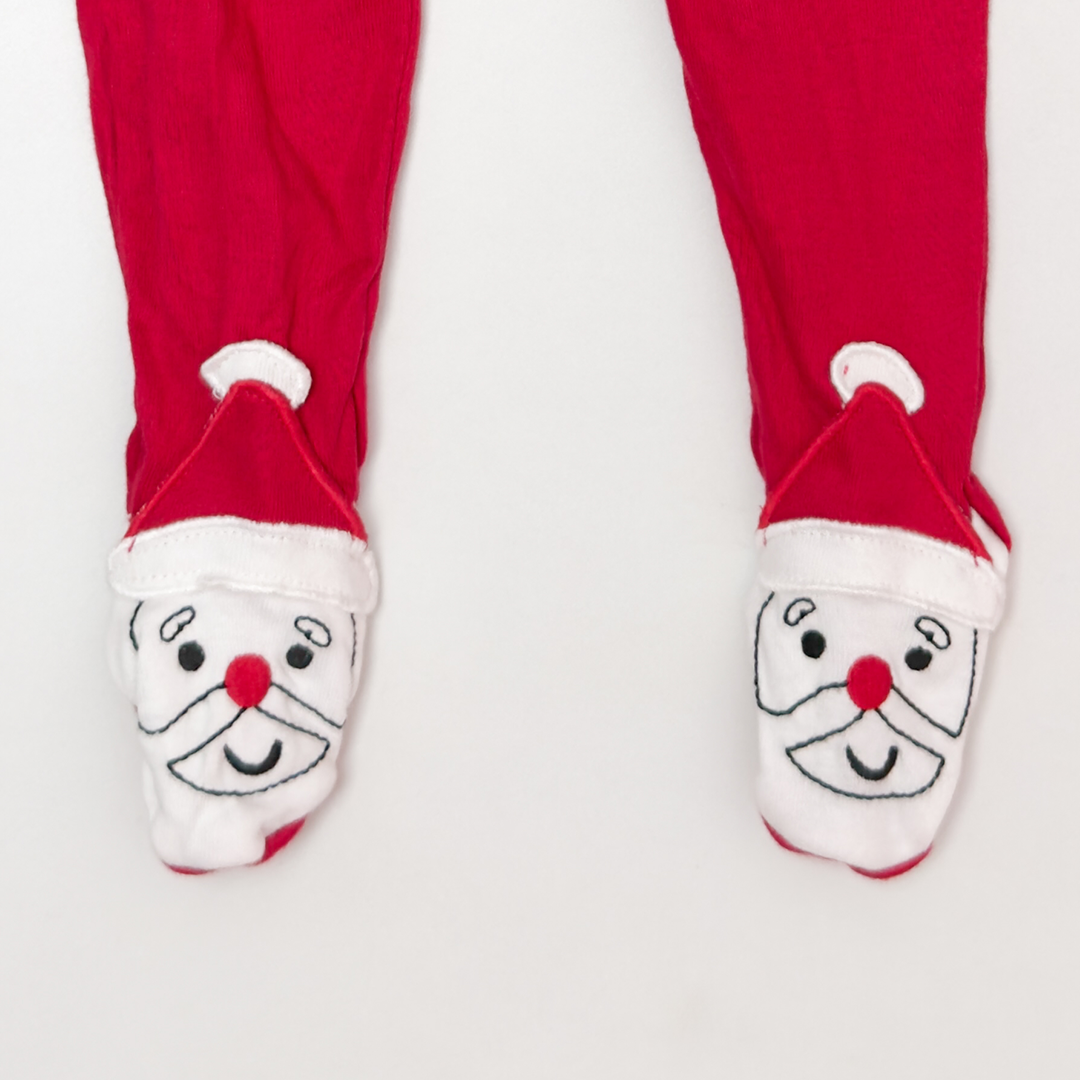 RED ZIPPER SLEEPSUIT