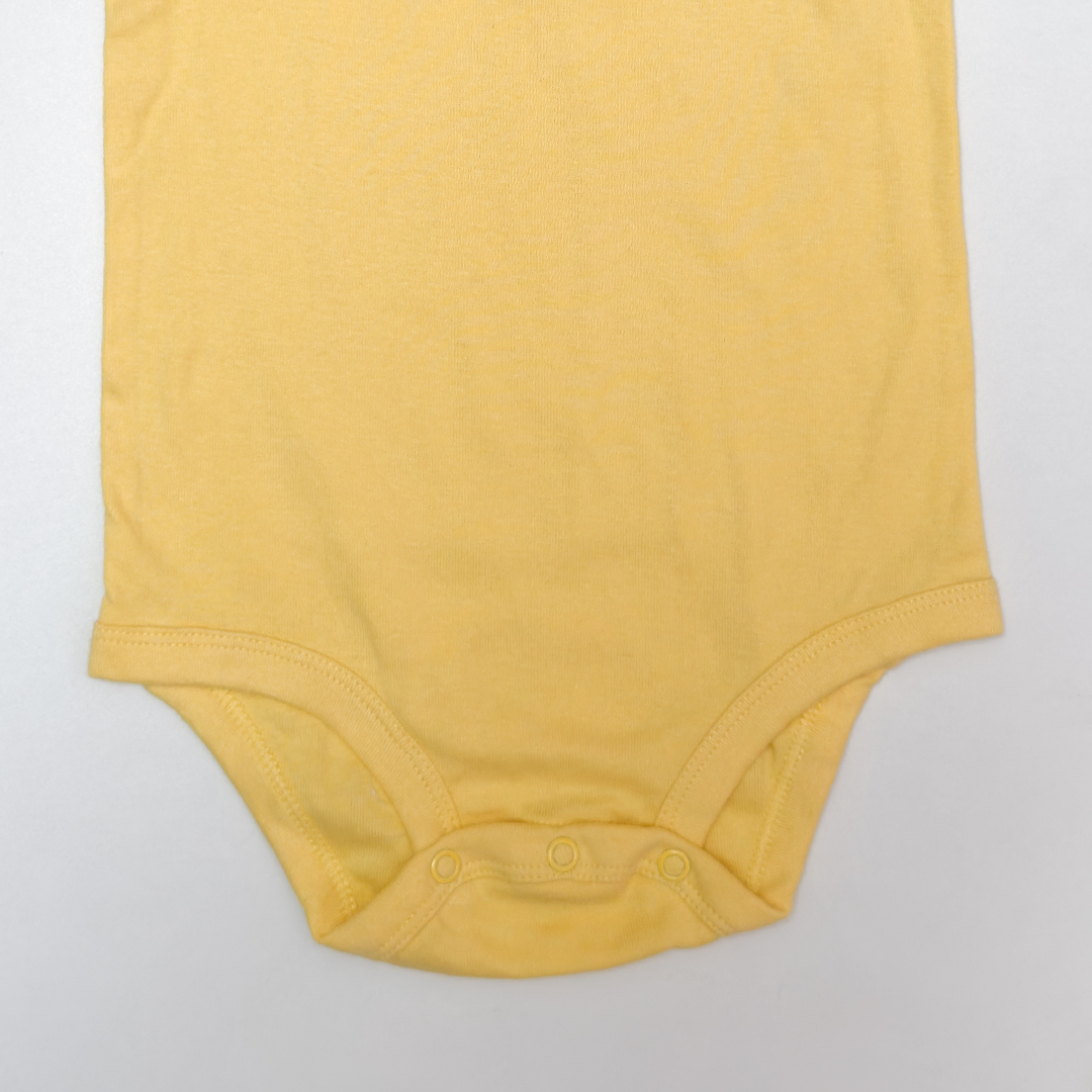 YELLOW RUFFLED ONESIE