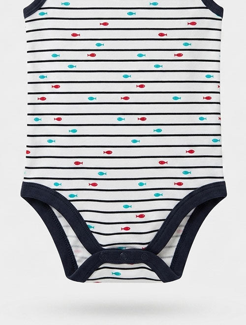 Black stripes onesie