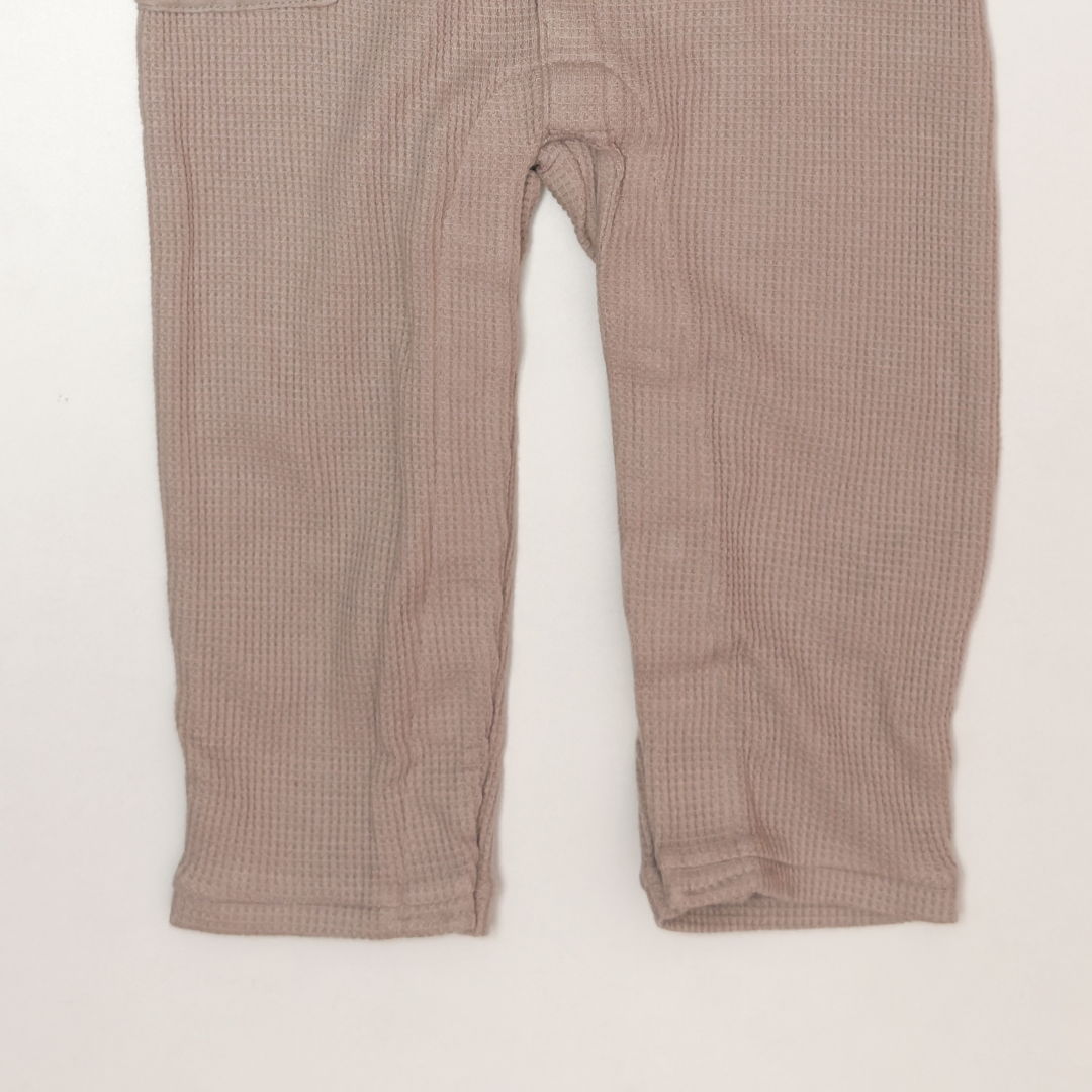 PREMIUM BEIGE KNITTED ROMPER