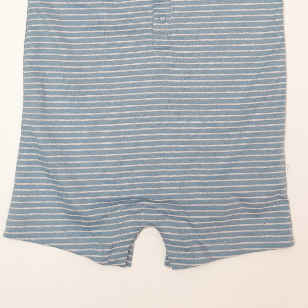 BLUE STRIPED JUMPSUIT