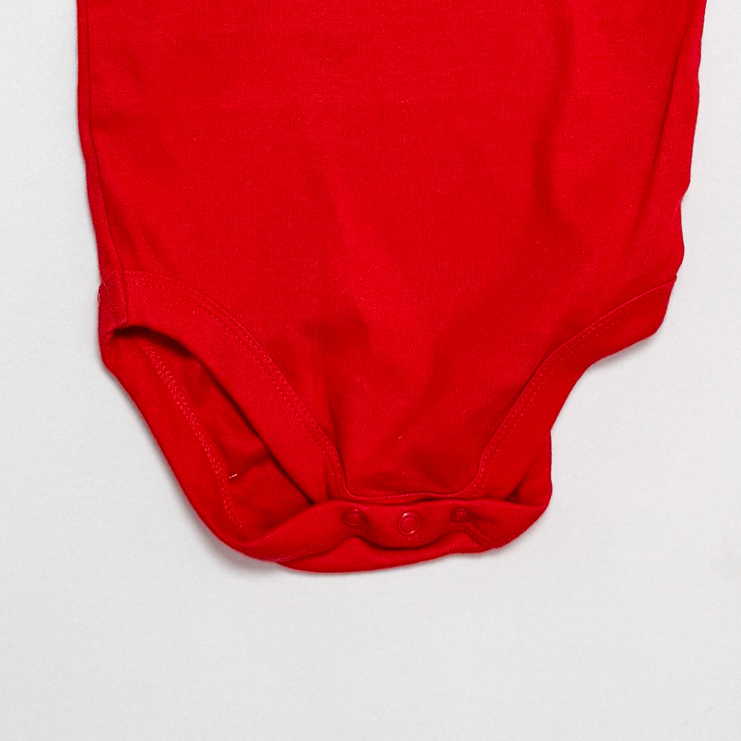 RED PRINTED ONESIE