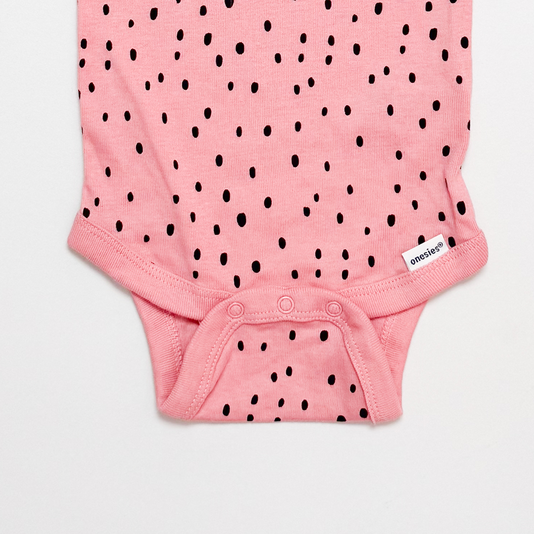 PINK DOTTED ONESIE
