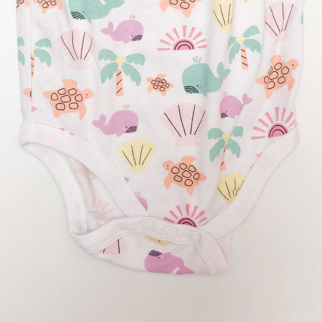 OCEAN PRINTED FANCY ONESIE