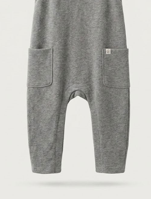 Grey ribbed dungaree