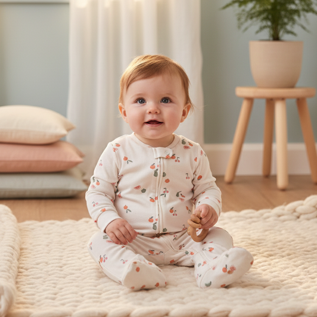 FRUIT PRINTED SLEEPSUIT