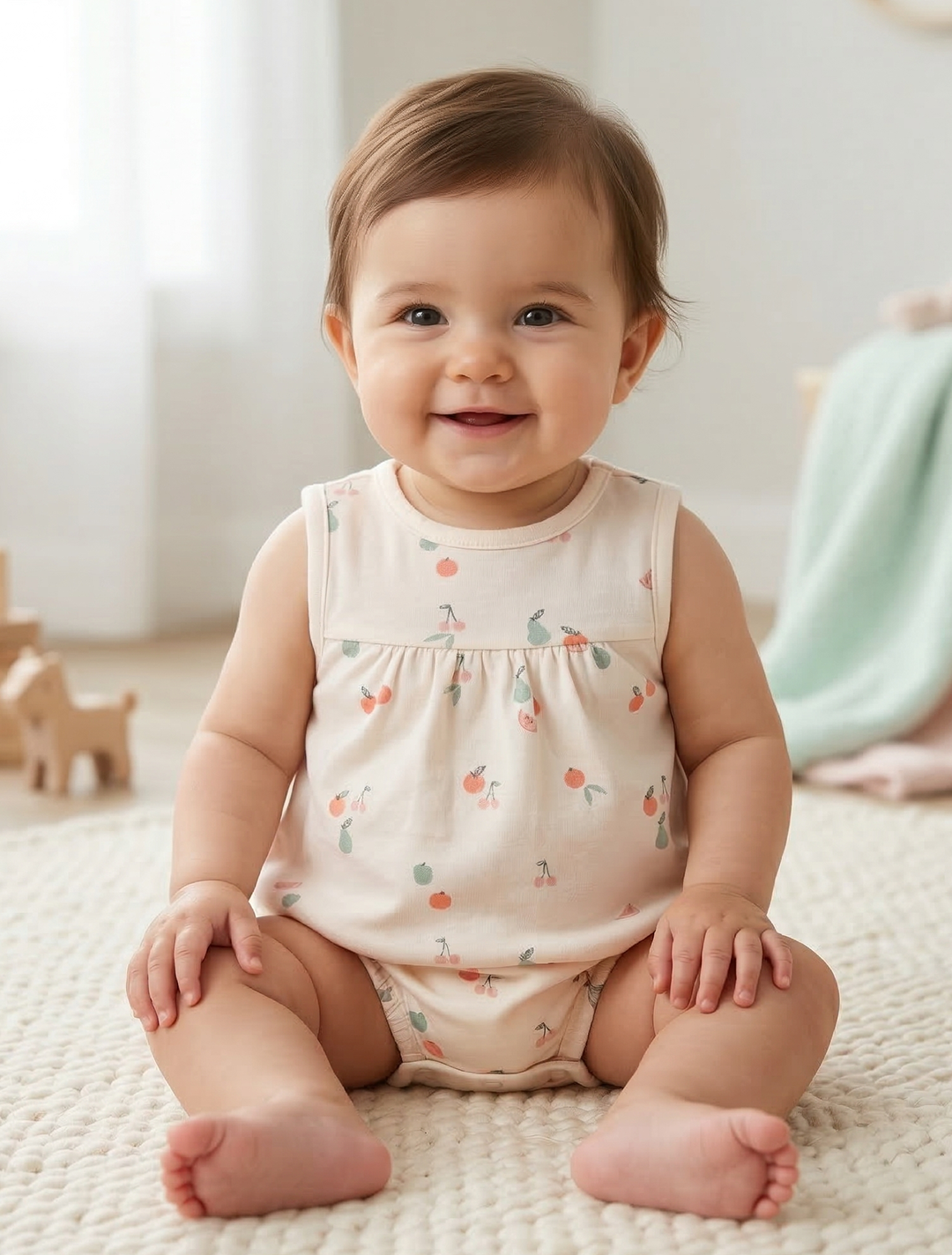 FRUIT PRINTED FANCY ONESIE