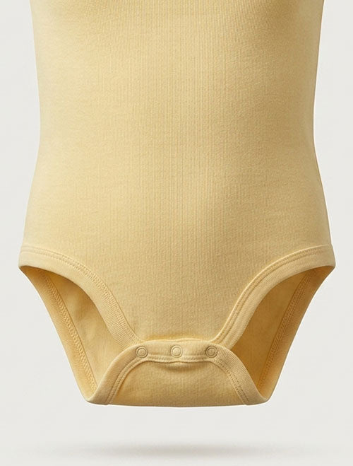 Butter yellow sleeveless onesie