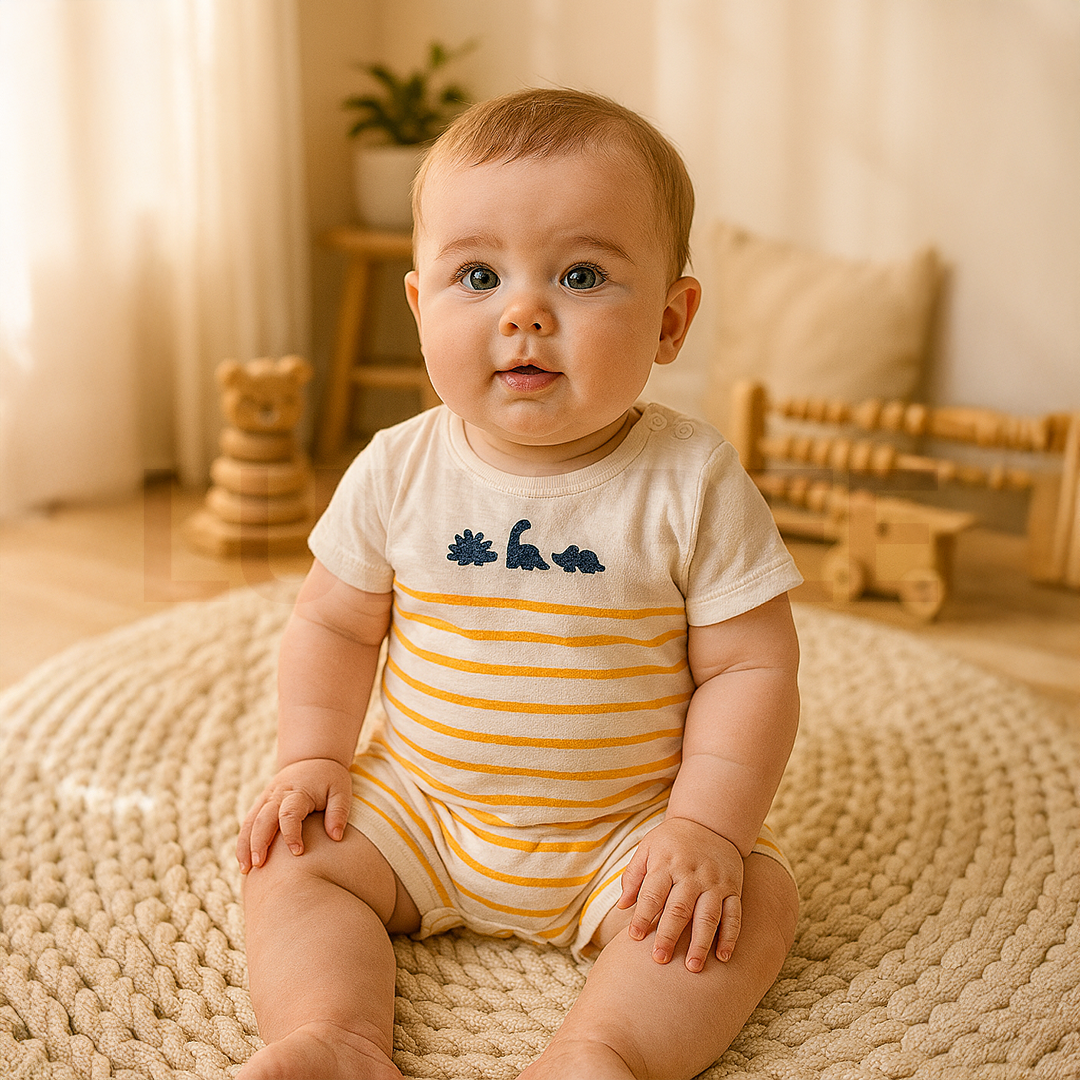 YELLOW STRIPED JUMPSUIT