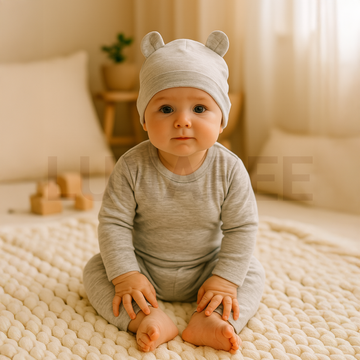 GREY PLAIN CAP
