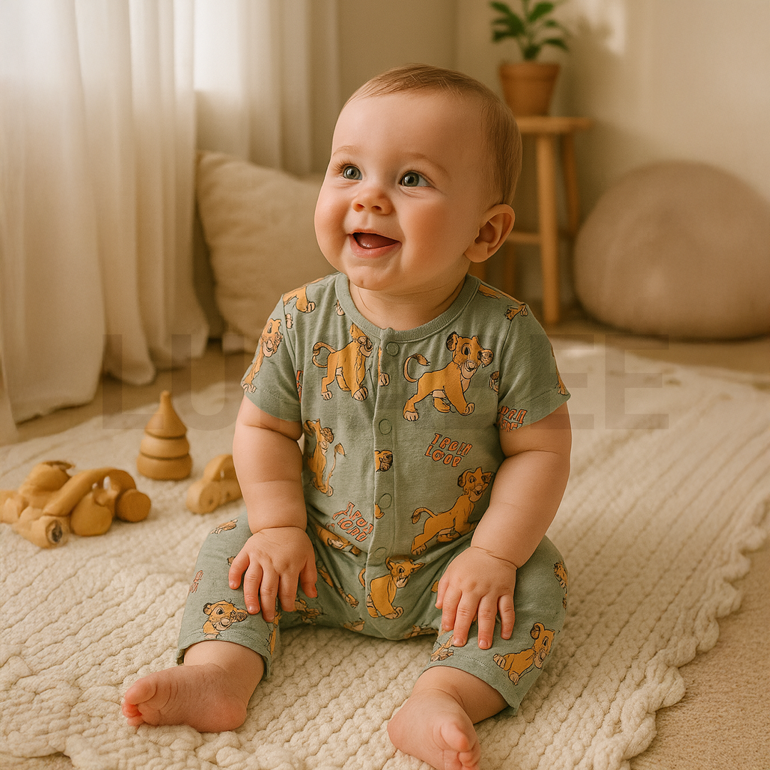 PASTEL SIMBA PRINTED JUMPSUIT