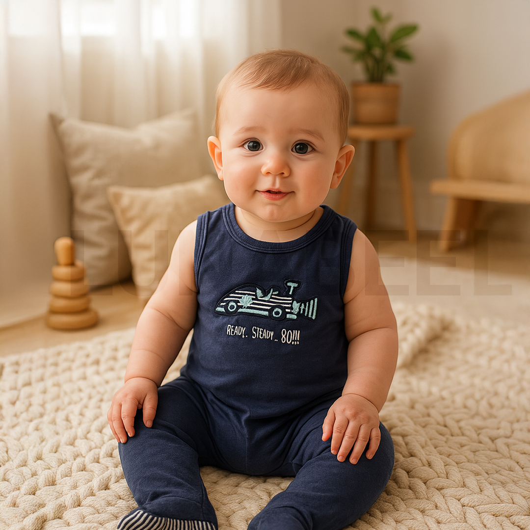 NAVY BLUE SLEEPSUIT