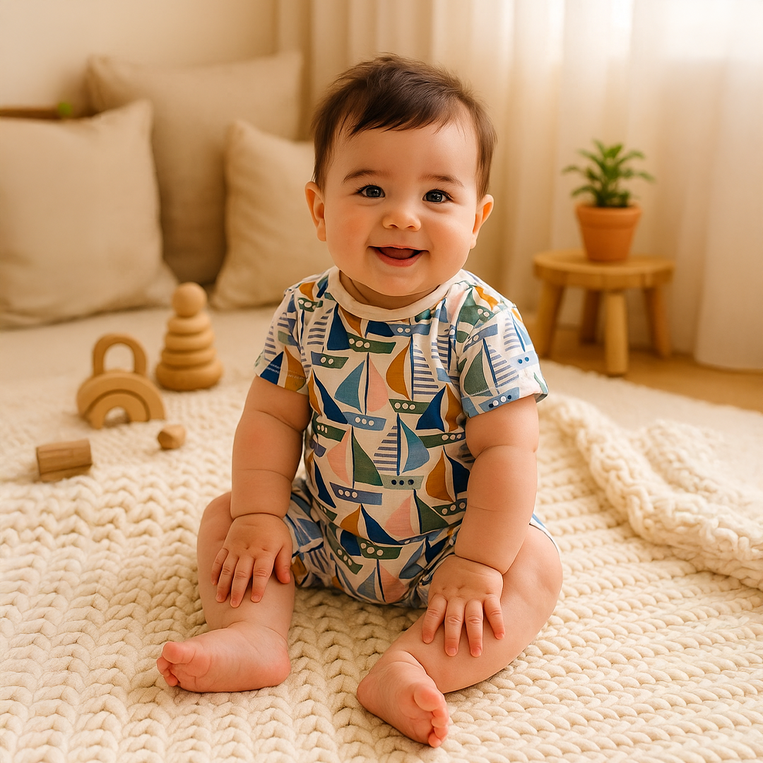 BOAT PATTERNED JUMPSUIT