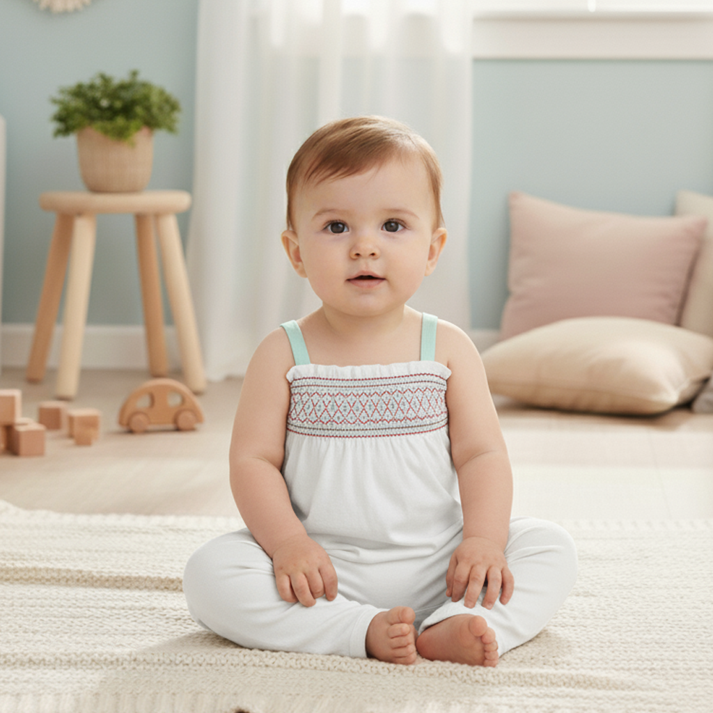 WHITE SLEEVELESS ROMPER