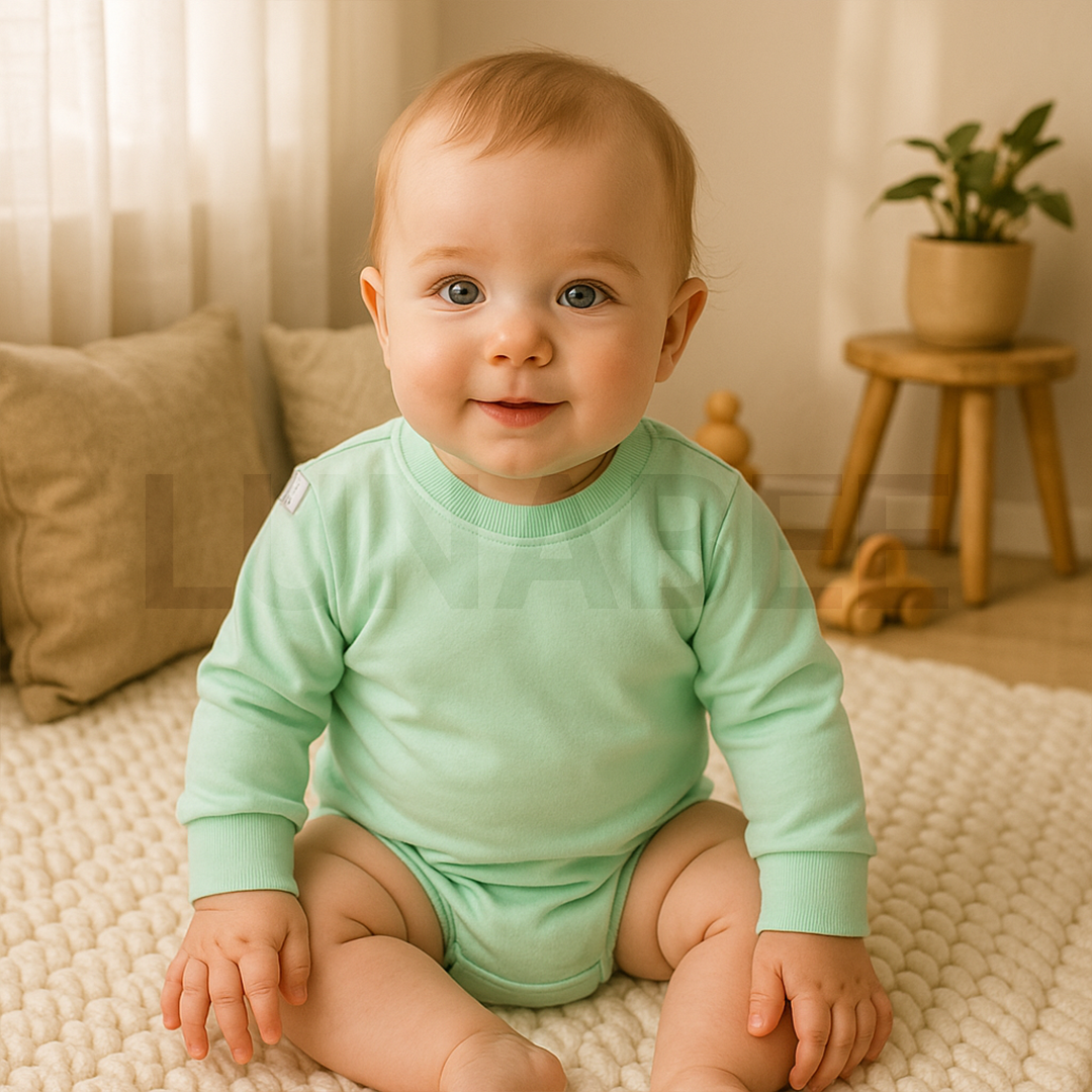 GREEN FULL SLEEVE ONESIE