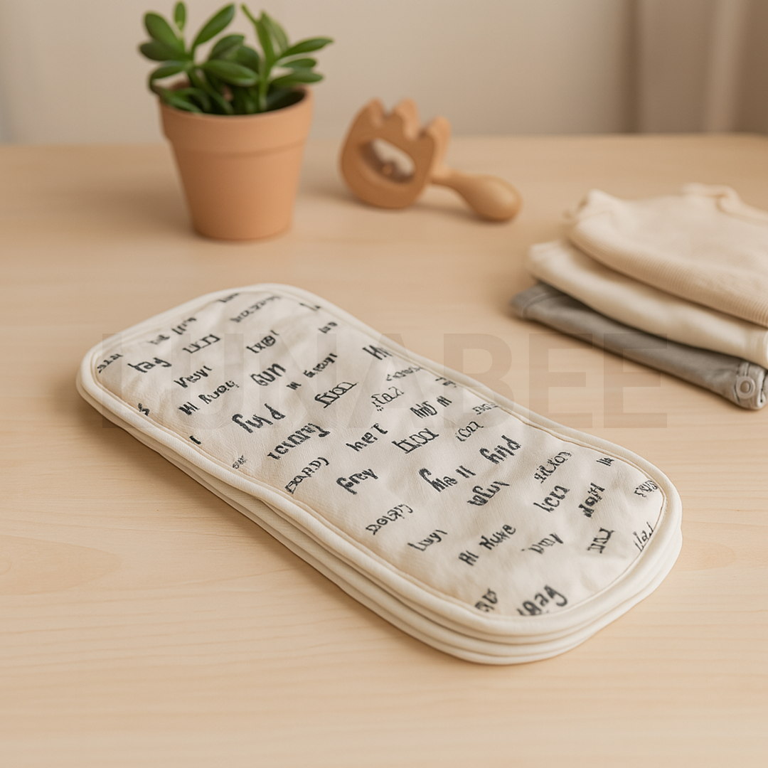 OFF WHITE PRINTED BURP CLOTH