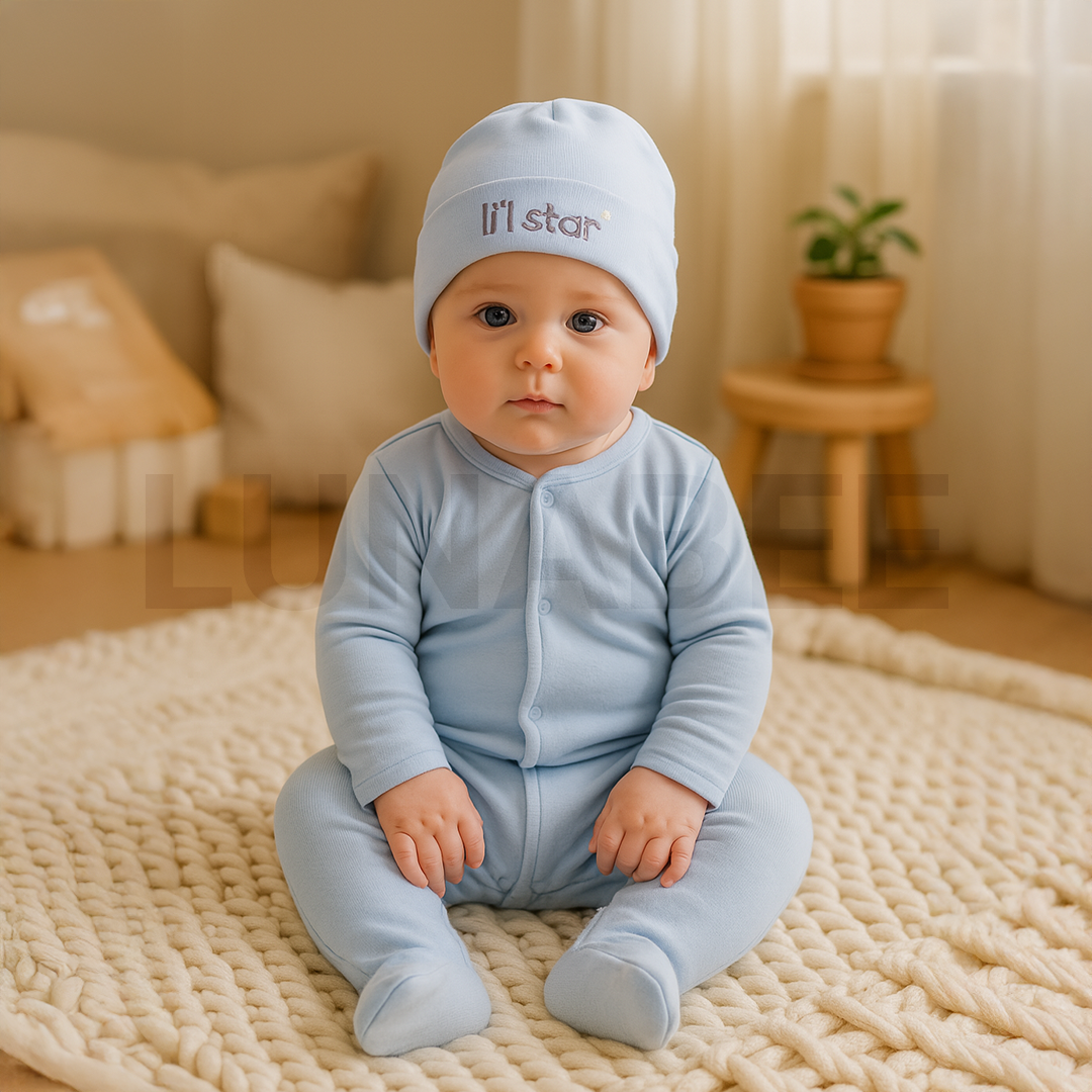 BLUE LIL STAR PLAIN CAP