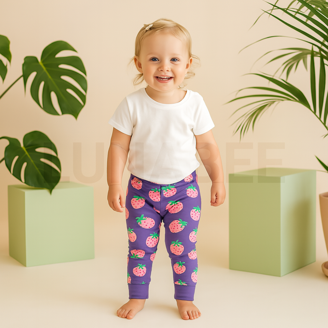PURPLE STRAWBERRY PANTS
