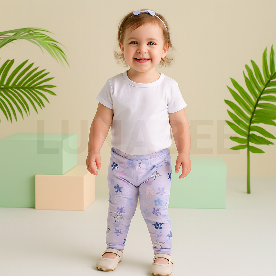 LAVENDER STAR PATTERNED PANT