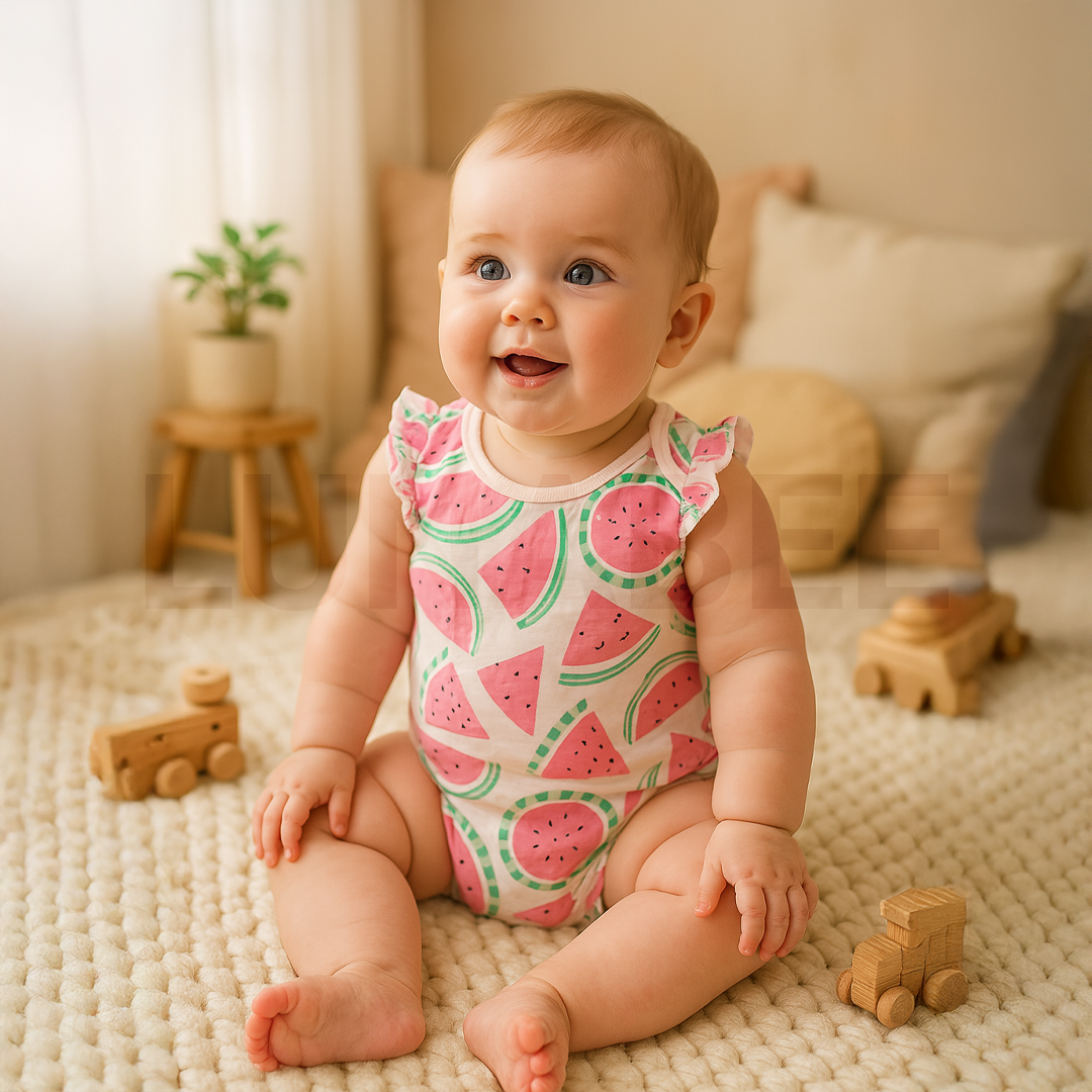 WATERMELON PATTERNED ONESIE