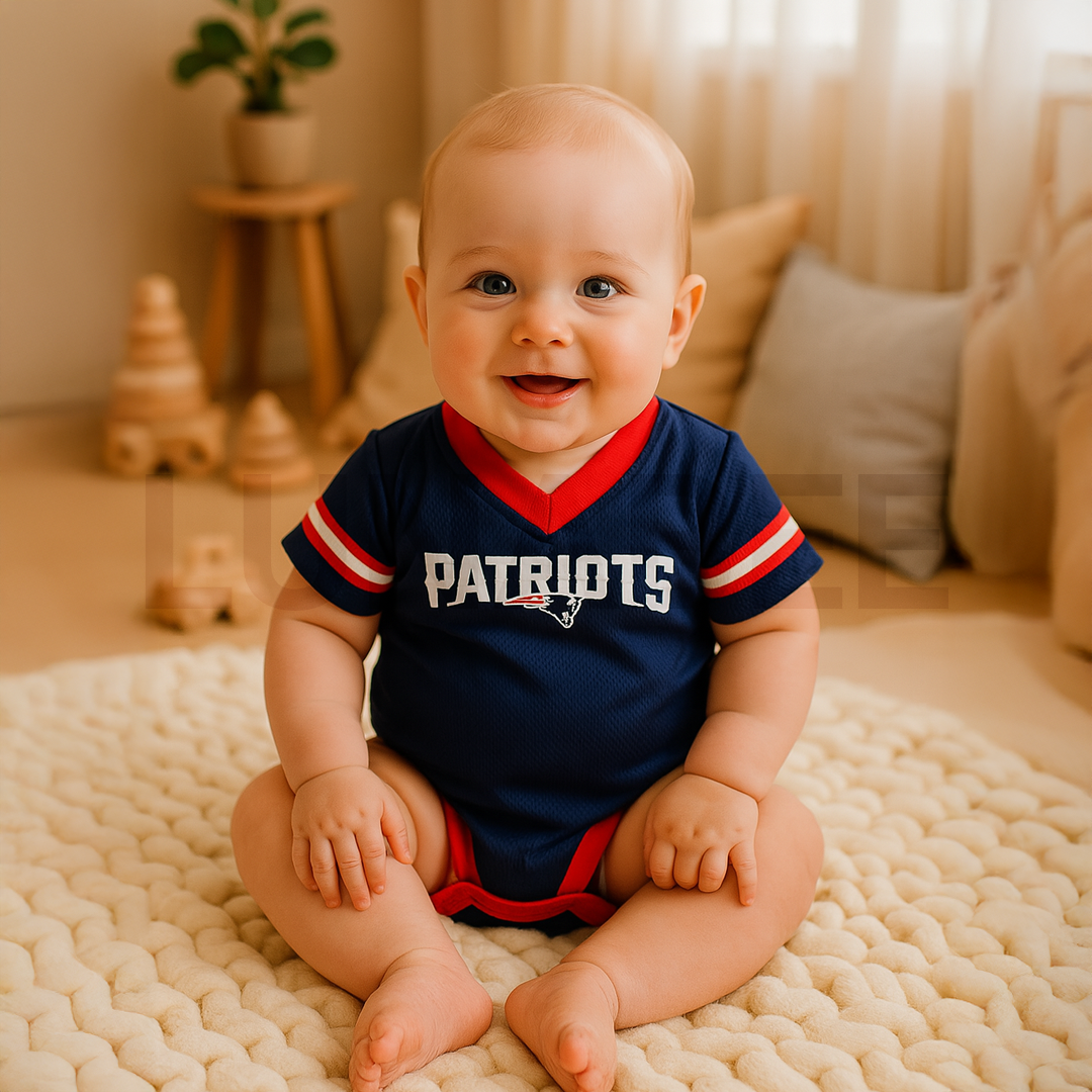 NAVY BLUE JERSEY MODEL ONESIE
