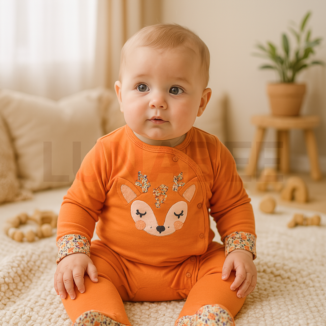 BURNT ORANGE SLEEPSUIT