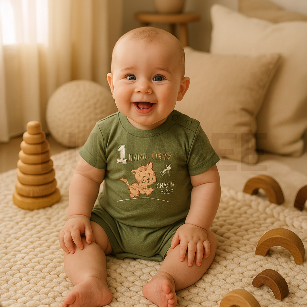 GREEN PRINTED JUMPSUIT