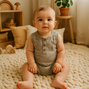 GREY SLEEVLESS JUMPSUIT